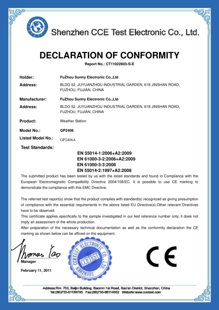 CE Certification